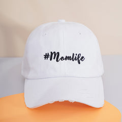 mamlipe Washed Hole Baseball Cap for Men
