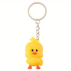 Yellow Duck Key Chain Car Key Chain Cute Duck Pendant Key Ring Gift