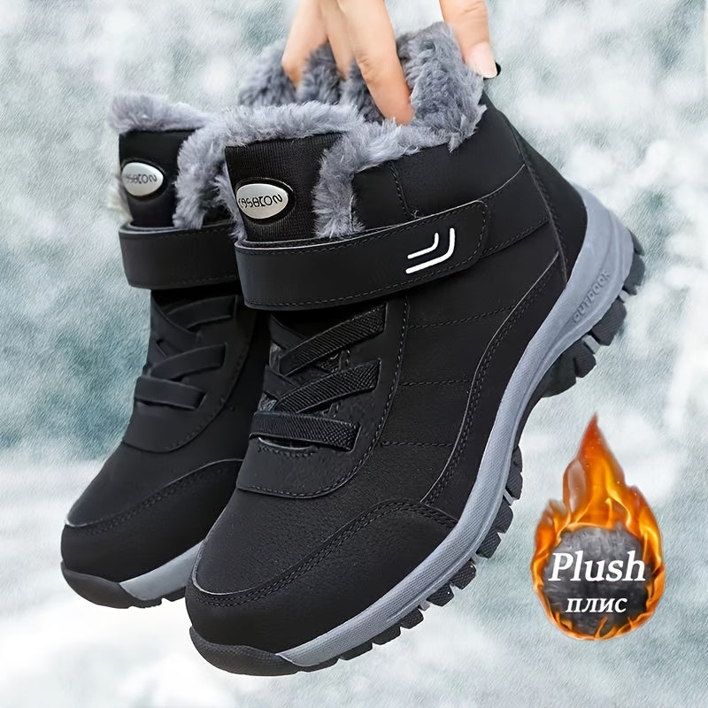 Women's Non-slip Thickened Walking Hiking Shoes - Warm Snow Shoes
