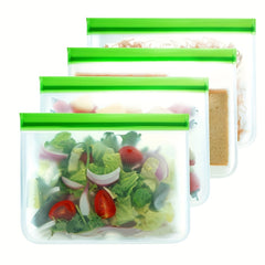 9pcs Silicone Food Storage Pouches Leak Proof BPA Self Sealing Bag