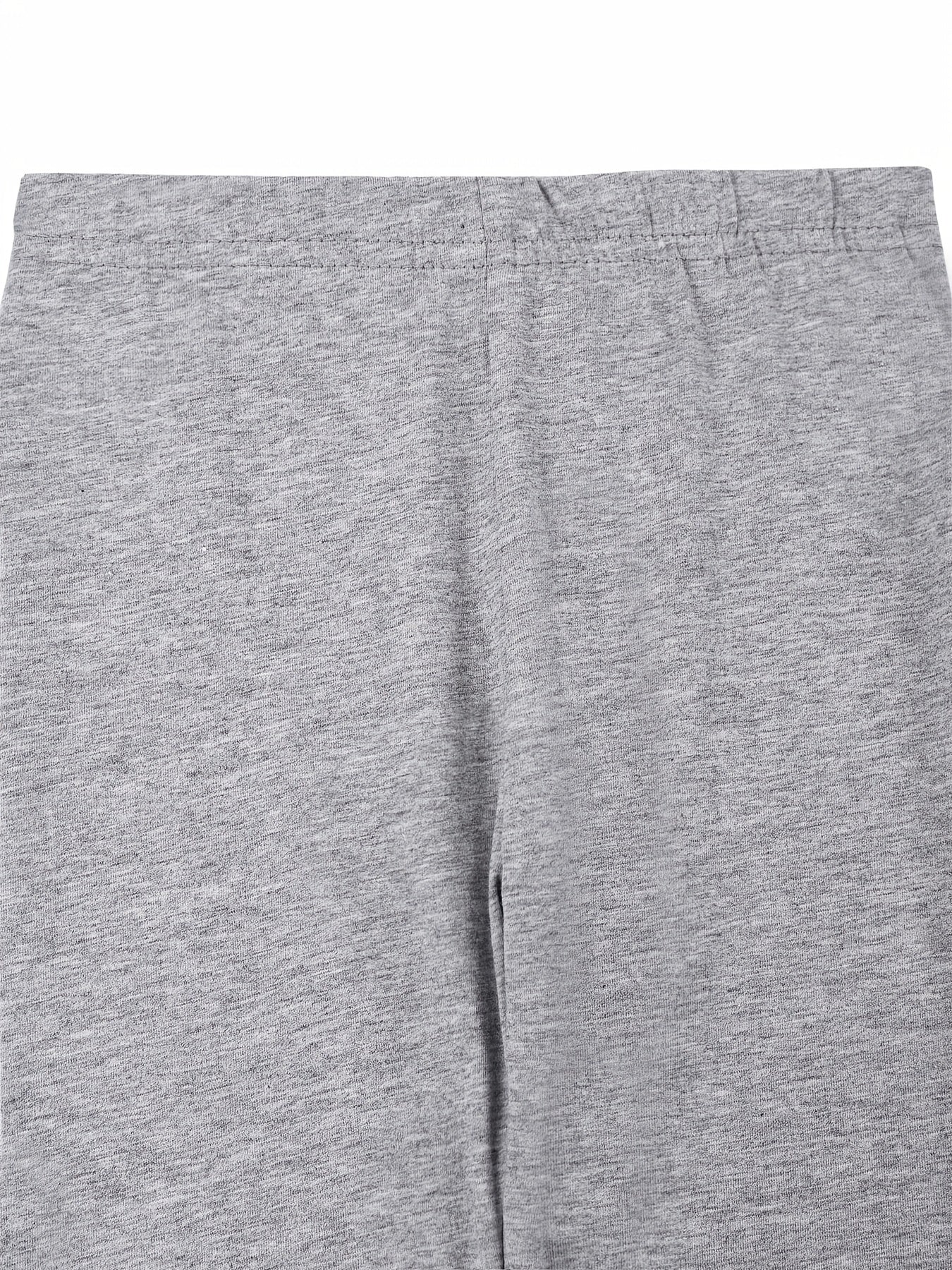 2pcs Girls Stretch Soft Leggings Solid Pants Kids Clothes