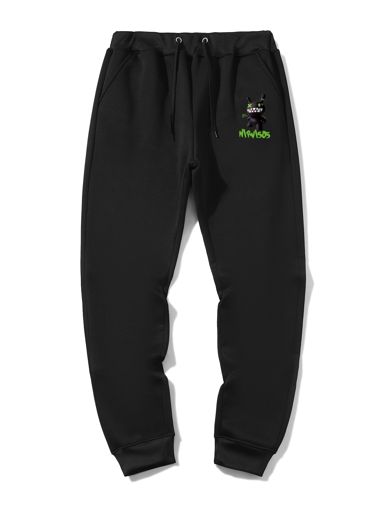 Cartoon Print Men's Drawstring Sweatpants With Pockets