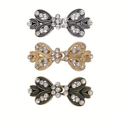 Rhinestone Sweater Clip Alloy Cloak Buckle Collar Clip Silk Scarf Buckle