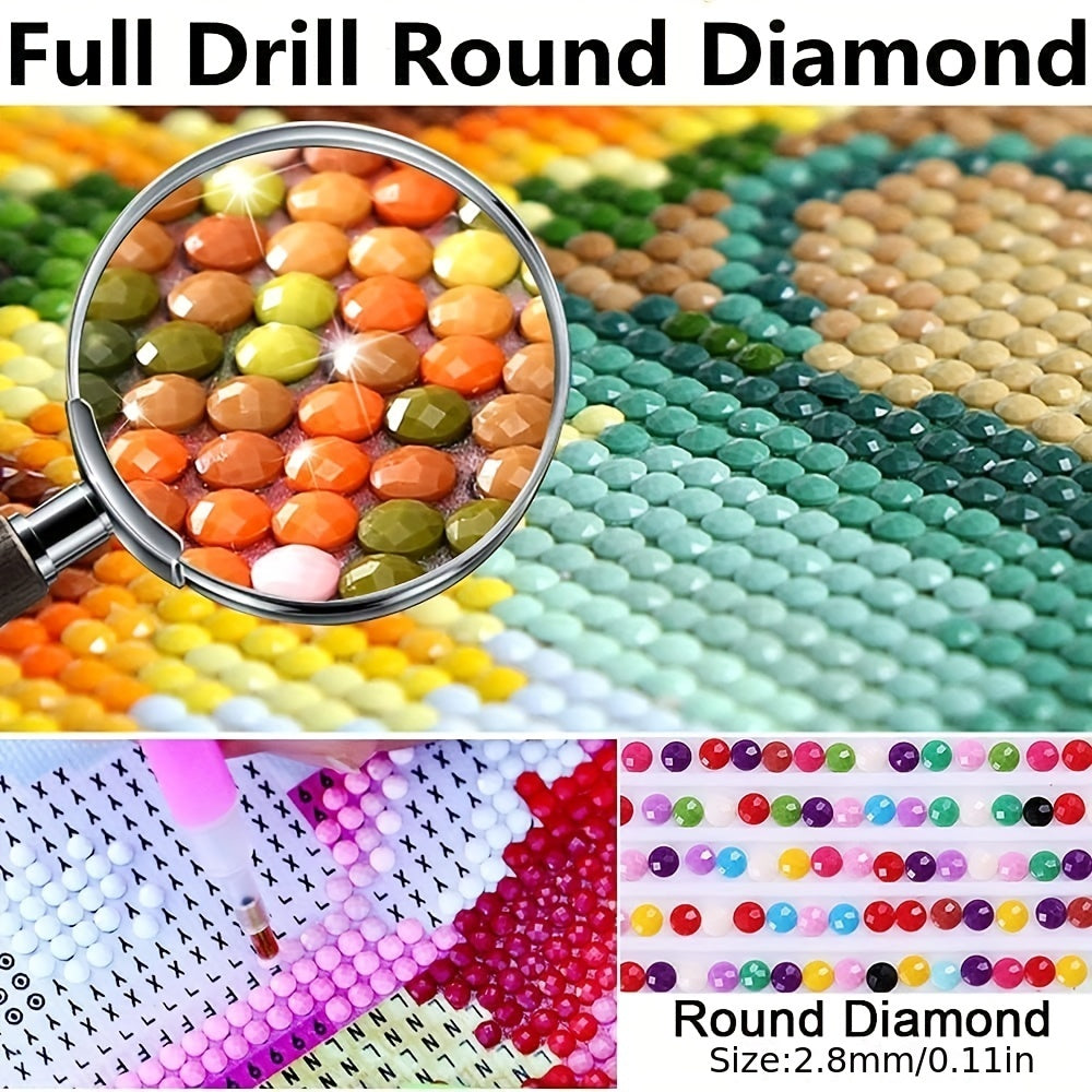 5D Diamond Painting Kit Yellow Yorkie Dogs DIY Art Home Decor