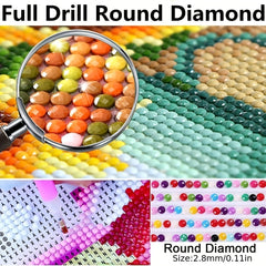 5D Diamond Painting Kit Yellow Yorkie Dogs DIY Art Home Decor