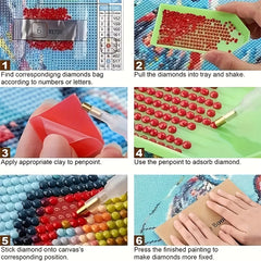 Garden House 5D Diamond Painting Kit DIY Home Wall Decor