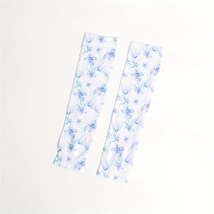 Ice Sleeves Floral Leaf Print UV Gloves Outdoor Sunproof Anti-mosquito