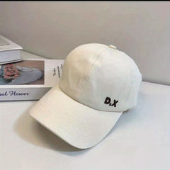 Backless Ponytail Baseball Cap Embroidery Adjustable Cotton Sun Hat