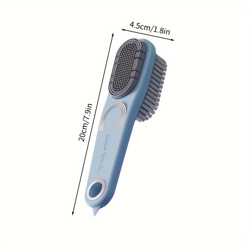 3pcs Silicone Shoe Brush Long Handle Cleaning Tools