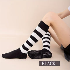 Stripes Pattern Non-slip Warm Yoga Socks Women's Dance Sports Socks