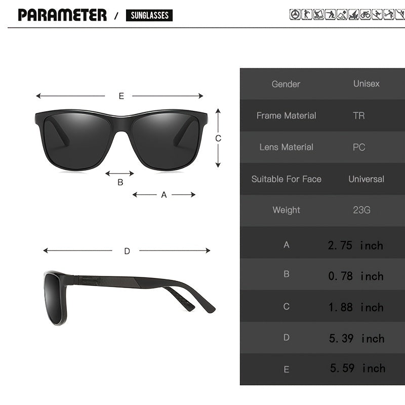 Polarized Sunglasses Retro Men's And Women's Cycling Sunglasses