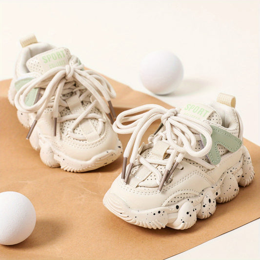 Girls Lightweight Lace Up Sneakers Anti Slip