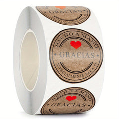 500 Spanish Thank You Labels for Scrapbooking