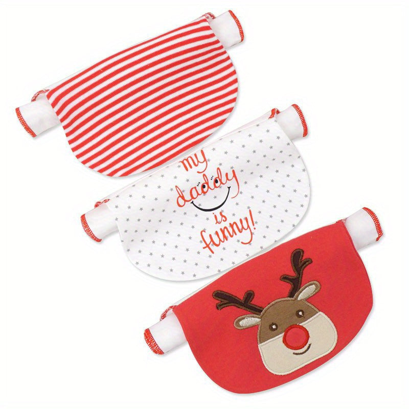 3pcs Kids Cotton Sweat Towels for Back Pad