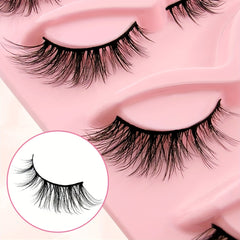 5 Pairs Cat Eye Lashes Little Devil Style Eye EndLengthening