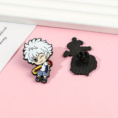 Anime Character Pin Set for Boys - Decorative Metal Badges