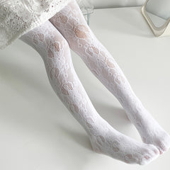 Girls Mesh Lace Pantyhose for Party Performance