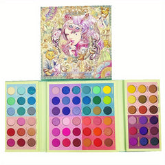 72-Color Rainbow Eyeshadow Palette Pearly Matte Finish