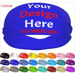 Personalized Sports Headbands with Name Photo Elastic Cl