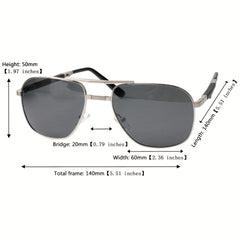 SOOLALA Men's Polarized Folding Driver Sunglasses With Zipper PU Leather Case
