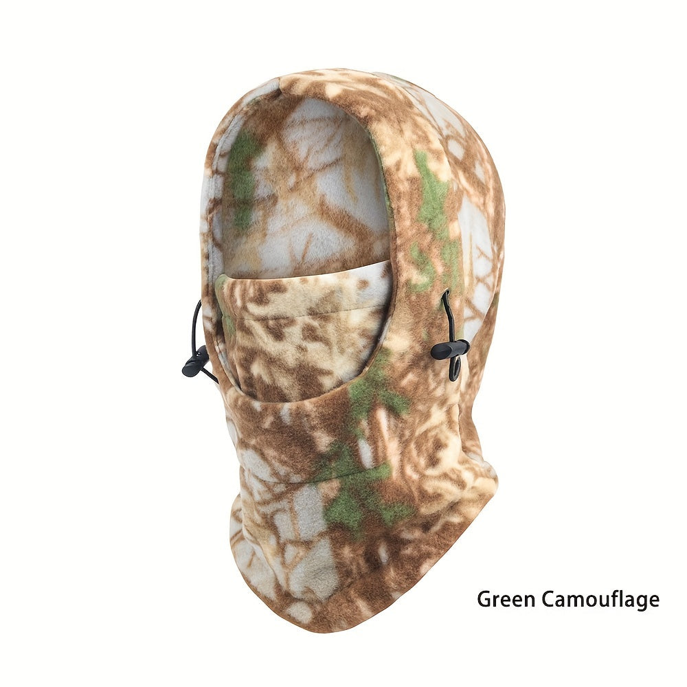 Camouflage Balaclava Winter Outdoor Fleece Hood Hat Windproof Cycling Mask