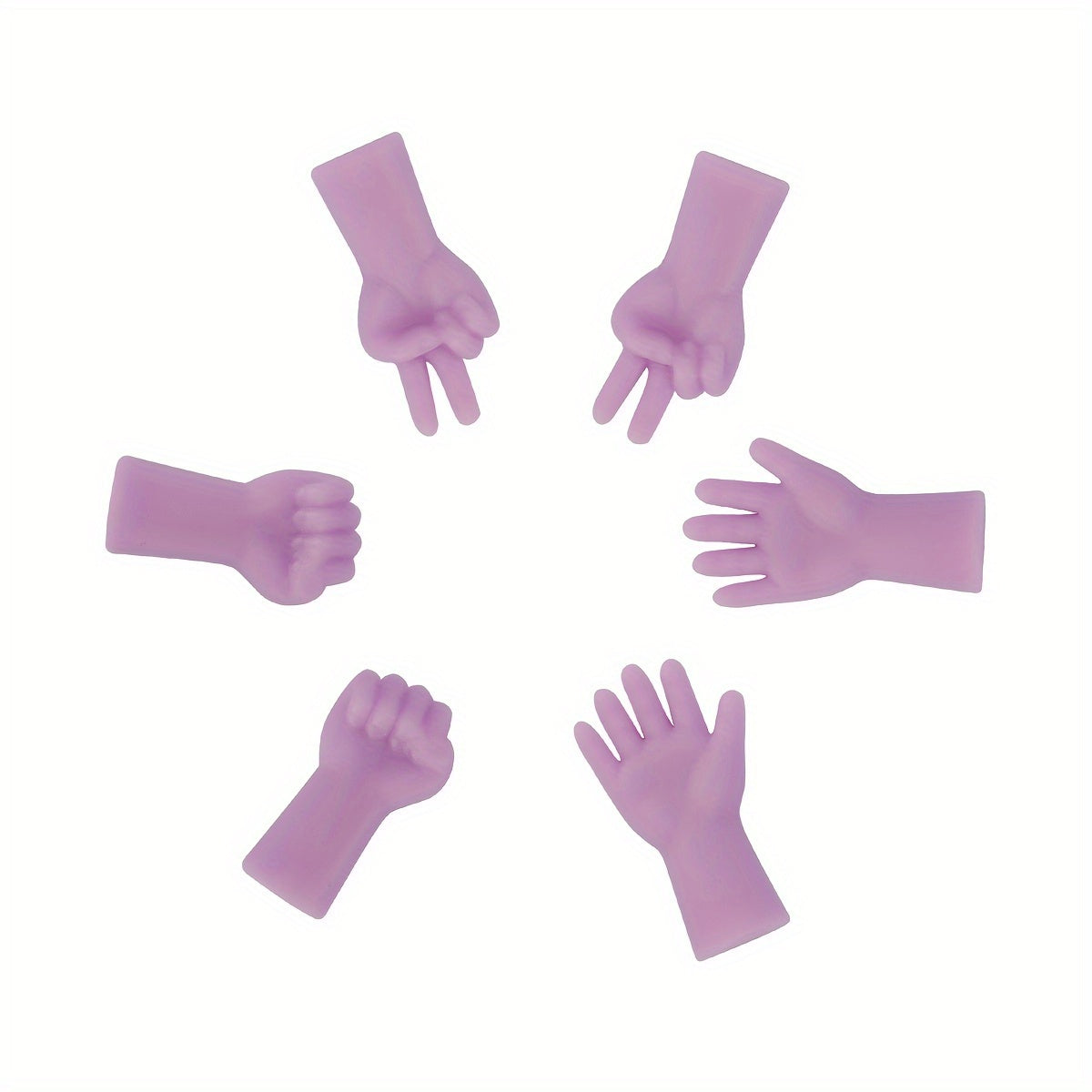 6pcs Gesture Shape Knitting Needle Caps Stitch Protector for DIY Weave Knitting
