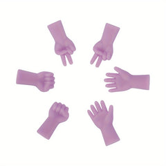 6pcs Gesture Shape Knitting Needle Caps Stitch Protector for DIY Weave Knitting