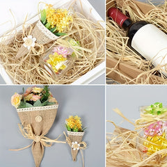 50g Natural Raffia Paper Ribbon for Florist Bouquets Weaving Decoration
