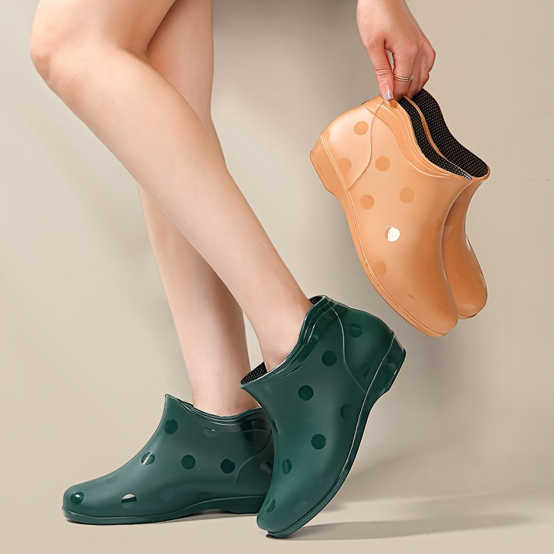 Women's Non-Slip Ankle Rain Boots Waterproof