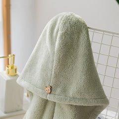 Multicolor Hair Drying Cap Towel Wrapping Hat Shower Cap