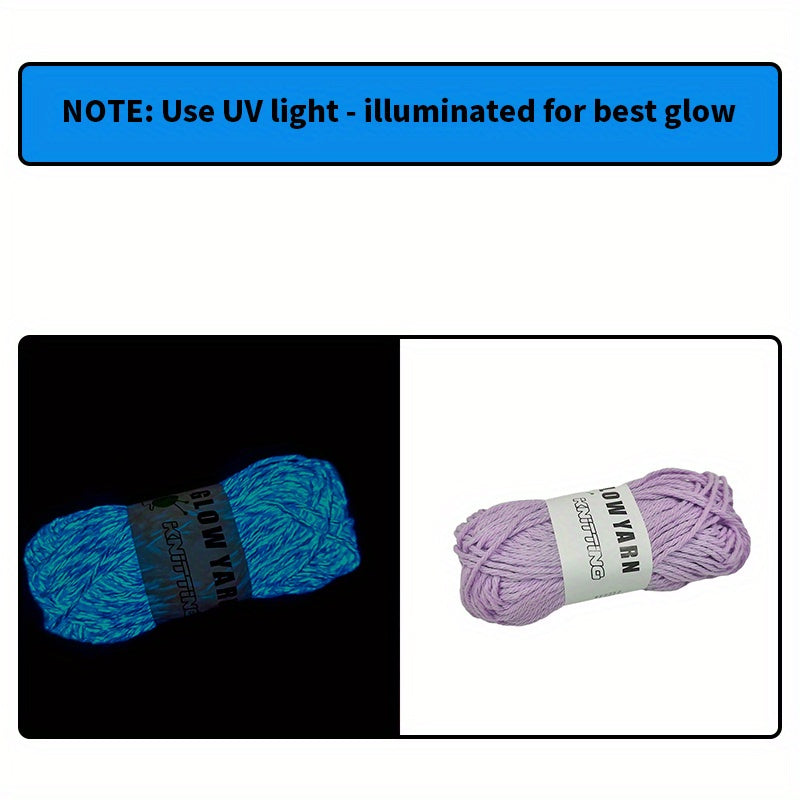 Glow In The Dark Yarn Luminous Cotton Yarn Soft Yarn For DIY Knitting