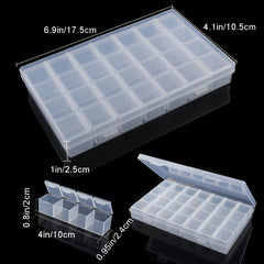 Transparent Plastic DIY Jewelry Storage Box