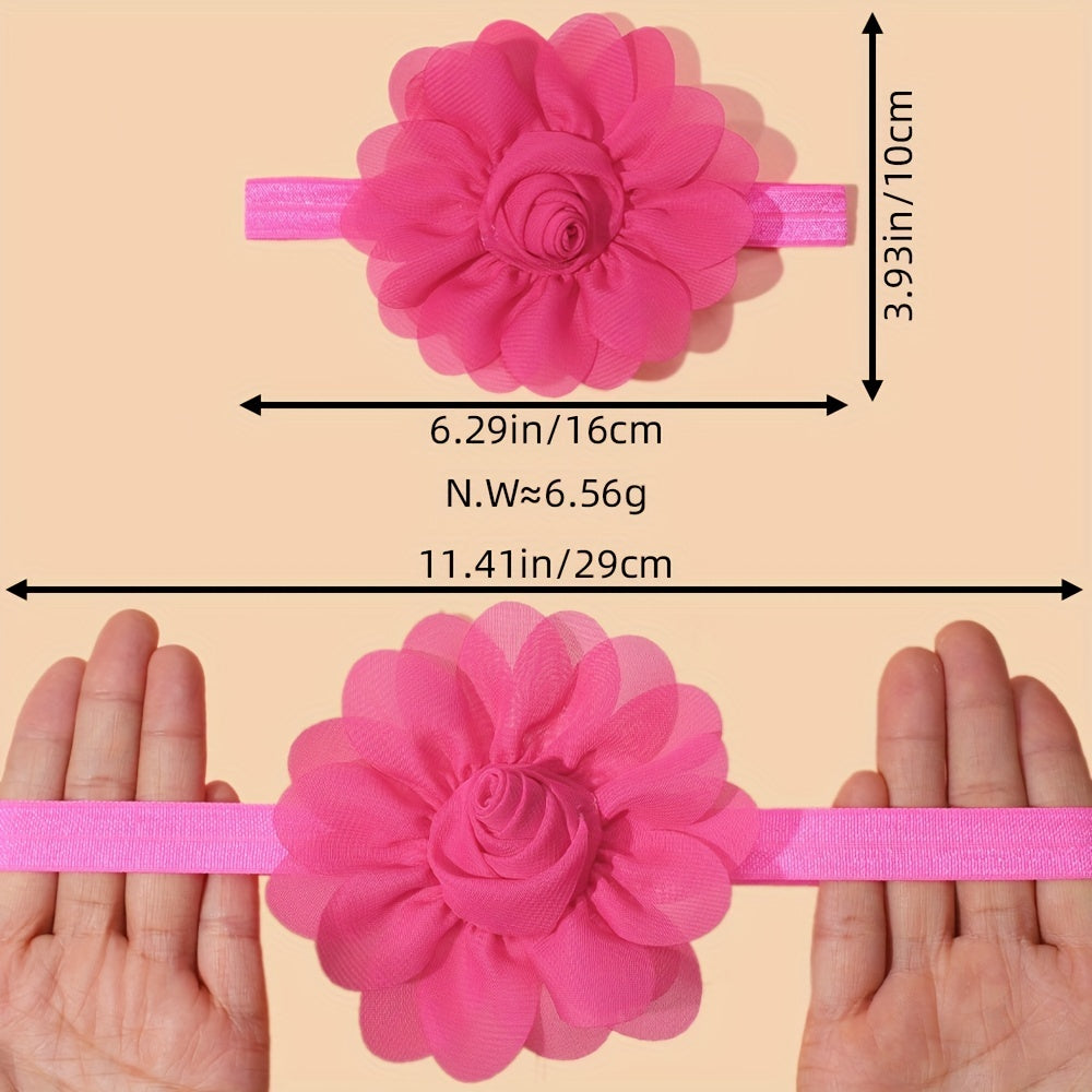 Chiffon Flower Baby Headband Newborn Infant Hair Band