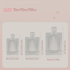 3pcs Skin Care Sub Packing Bottle Set with Compressed Towel
