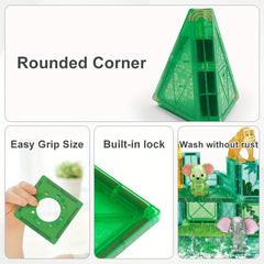 Magnetic Building Blocks Set for Boys and Girls - Forest Animal Toys