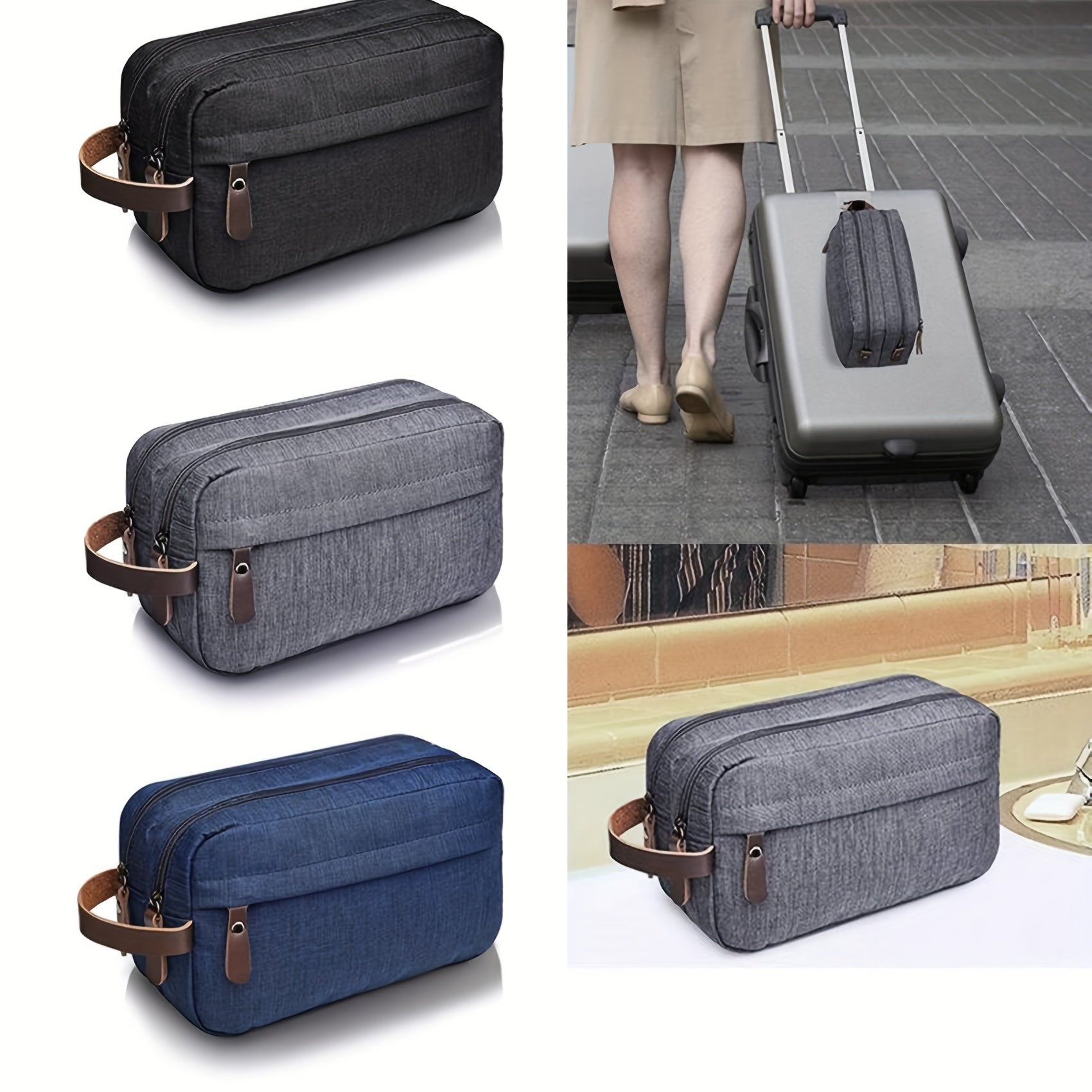 Water-Resistant Travel Toiletry Bag for Men and Women