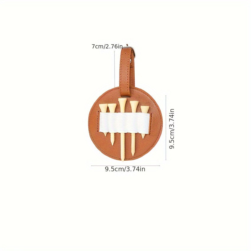 Golf Spike Inserted Bag & 5 Wooden Ball Spikes
