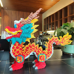 Dragon Building Blocks Set Educational 3D Puzzle Holiday Gift