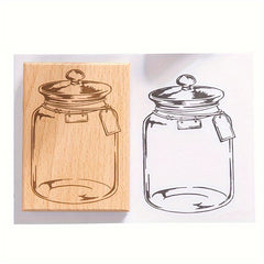 Wooden Bottle Stamp for DIY Craft Decoration