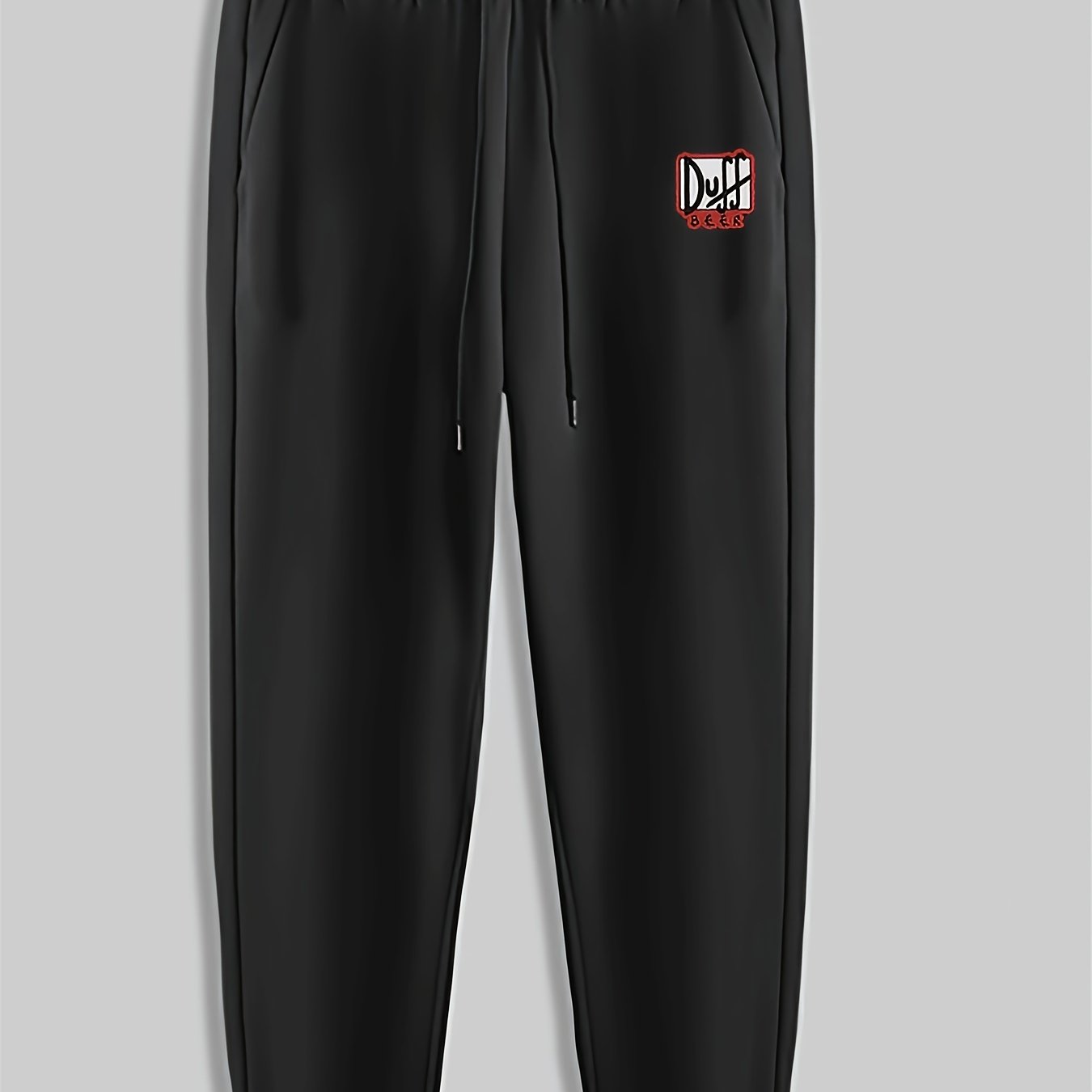 Duff Print Men's Pants Drawstring Sweatpants Casual Trousers Spring Autumn