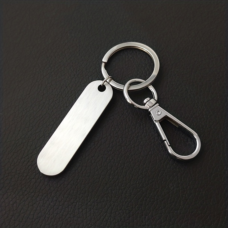Stainless Steel Car Keychains Personalized Name Phone Number