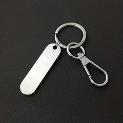 Stainless Steel Car Keychains Personalized Name Phone Number