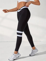 Cross Waist Sports Leggings Running Yoga Pants