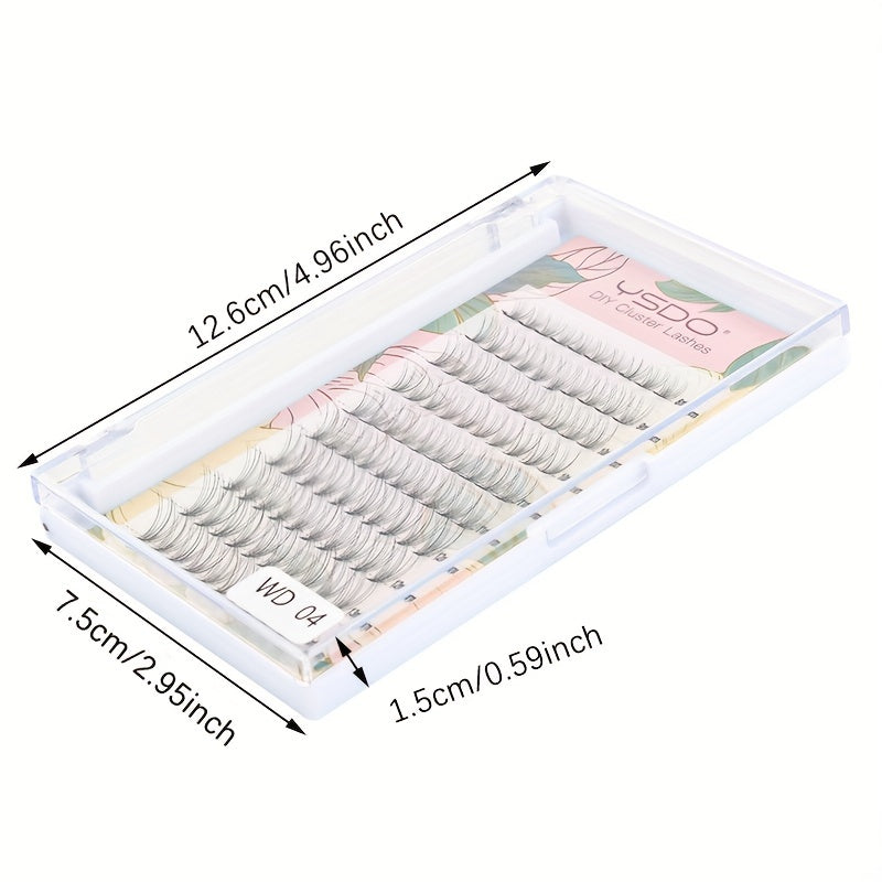 DIY Lash Extension Soft Clusters Wispy Lashes 100pcs C Curling 8-13mm