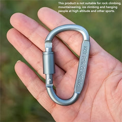 Aluminum D-ring Buckle Carabiners for Outdoor Camping
