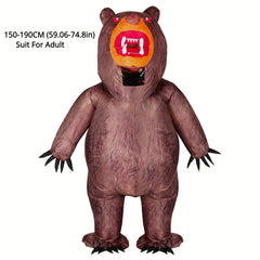 Funny Bear Inflatable Costume Blow Up Animal Halloween Costume