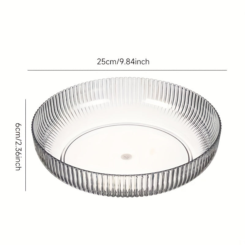 Round Transparent Snack Dried Fruit Plate Fruit Bowl
