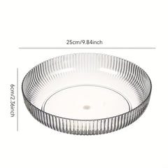 Round Transparent Snack Dried Fruit Plate Fruit Bowl