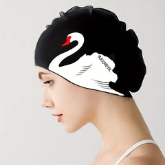 Adults Elastic Swimming Caps Waterproof Diving Hat Long Hair Protect Ears