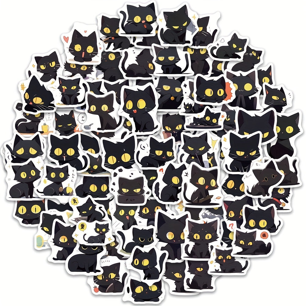 100pcs Cat Sticker Waterproof Coffee Cup Notebook Toy Car Sticker
